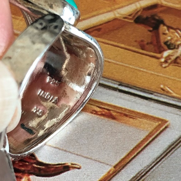 Turquoise Colored Magnesite Ring (Sterling Silver) - Picture 6 of 6